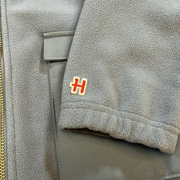 HOMAGE Men's Blue Fleece Full Zip Jacket-Medium - Picture 4 of 8